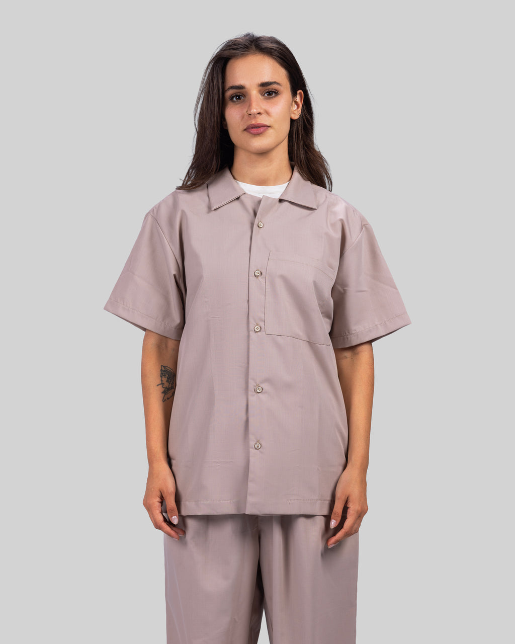 Classic Relaxed Short Sleeve Shirt | Button-Up Casual Shirt | Minimal Everyday Style