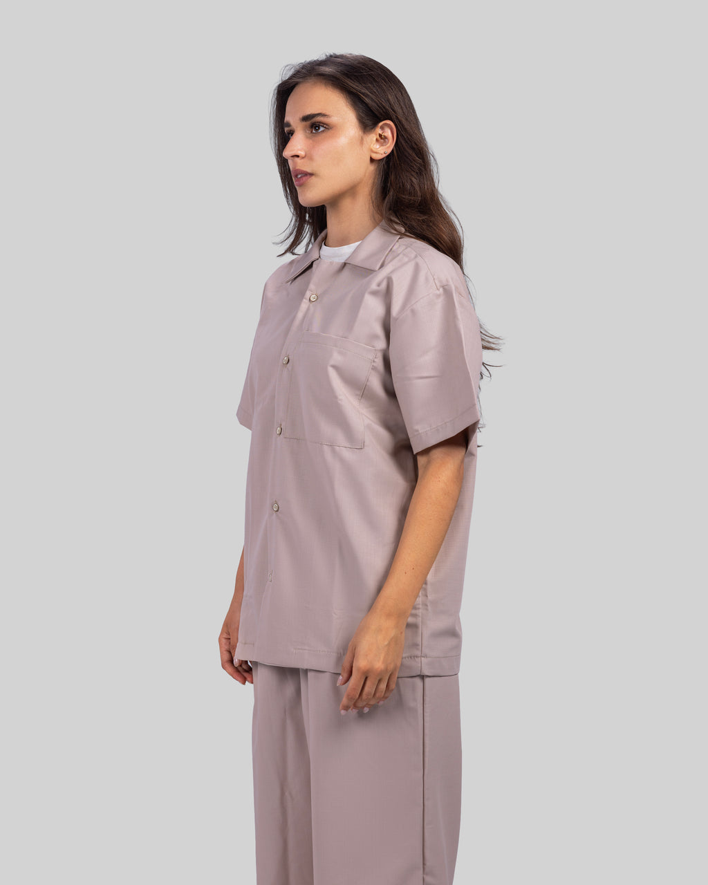 Classic Relaxed Short Sleeve Shirt | Button-Up Casual Shirt | Minimal Everyday Style