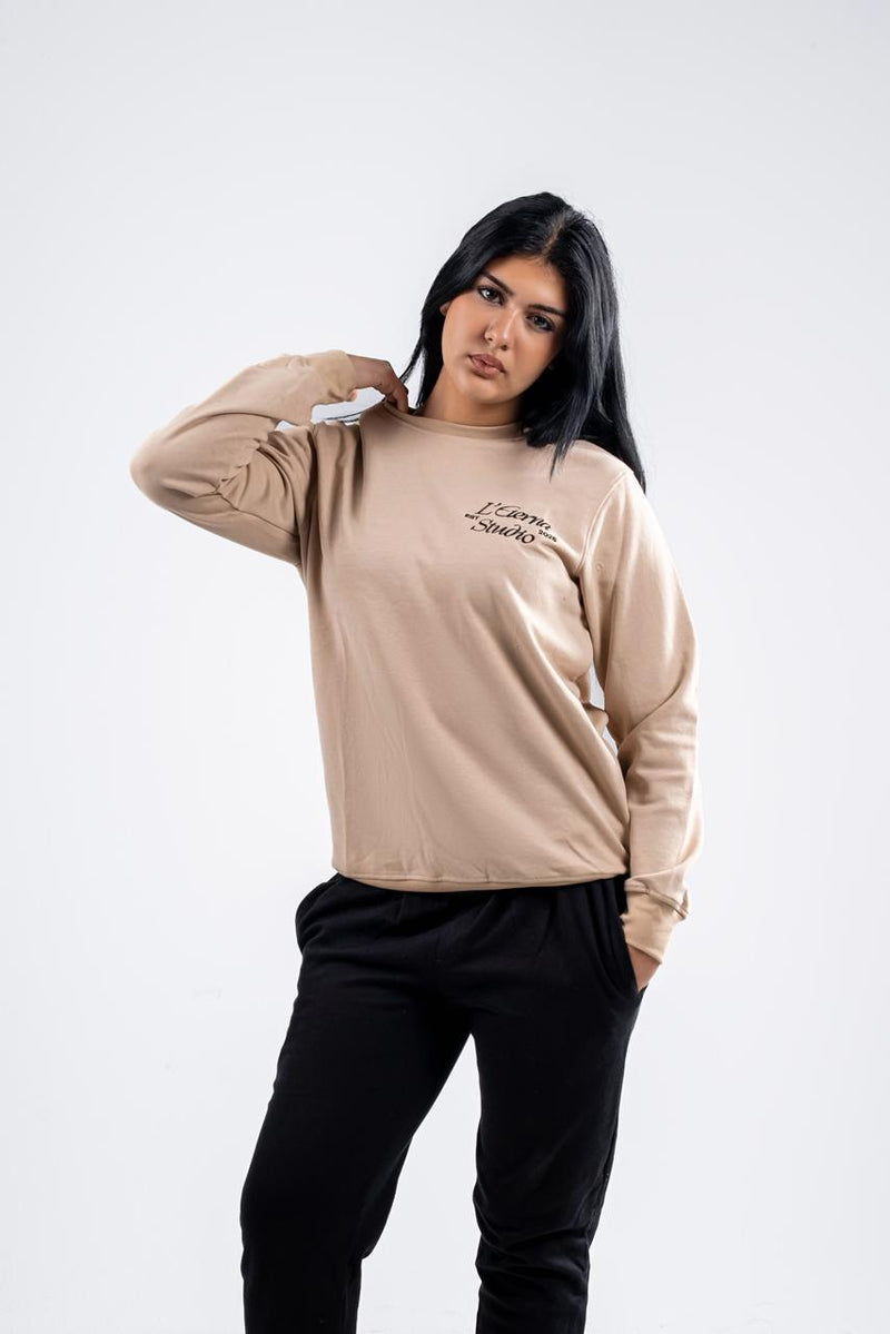 Beige Crewneck